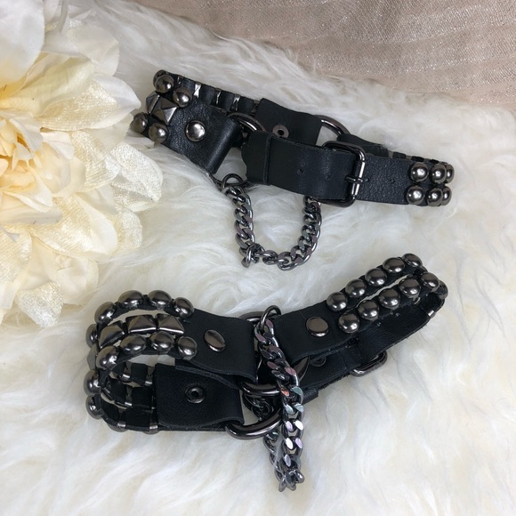 studded bootstraps